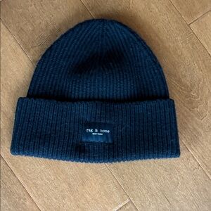 Rag & Bone black Ribbed Beanie